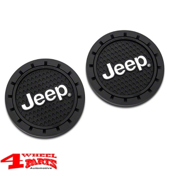 Getränkehalter-Untersetzer aus PVC mit "Jeep" Logo