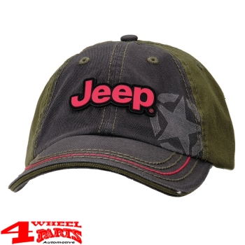 Base Cap "Jeep" Black Olive Stone Washed von Mopar