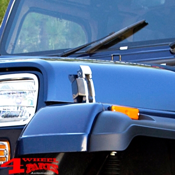 Hood Catch Set Stainless Steel TJ Style CJ + YJ year 55-95