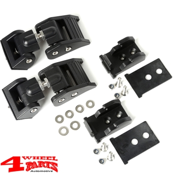 Motorhaubenverschluss Haken Set texturiert Wrangler JL JT 18-24
