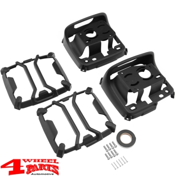 Tail Light Guards Pair Black Texturiert Elite Wrangler JL year 18-24 US