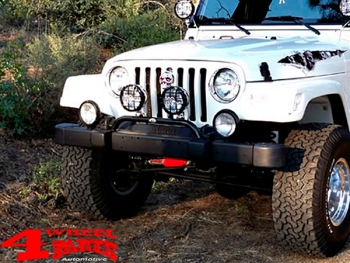 Light Bar Bumper Mounted Black Jeep Wrangler TJ year 97-06