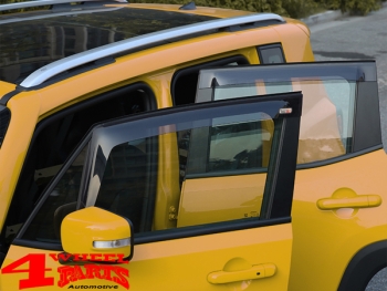 Rain Deflector Set 4 pce. Smoke Jeep Renegade BU year 14-18