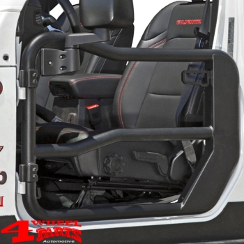 Fortis Tube Doors Front Black with Mirrors JL JT 18-24 2- or 4-doors