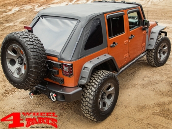 Rear Bumper Spartacus Steel Black Jeep Wrangler JK year 07-18