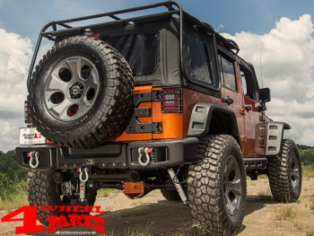 Rear Bumper Spartacus Steel Black Jeep Wrangler JK year 07-18