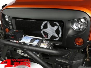 Grille Overlay Insert Spartan "Star" Jeep Wrangler JK year 07-18