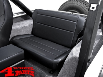 Rear Seat Bench Black Crush CJ + Wrangler YJ year 76-95