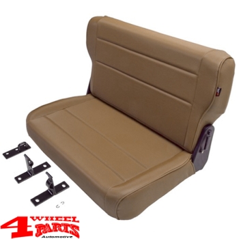 Rear Seat Bench Spice Denim CJ + Wrangler YJ year 76-95