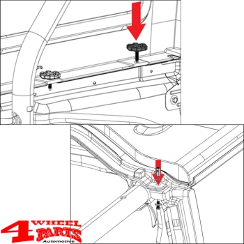 Hardtop Quick Release Removal Kit JK year 07-18 4-doors