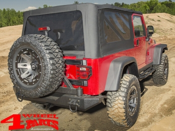 Replacement Soft Top Black Diamond tinted Windows TJ Unlimited LJ 04-06