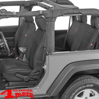 Sitzbezüge Set schwarz Neopren Wrangler JK Bj. 13-18 2-Türer