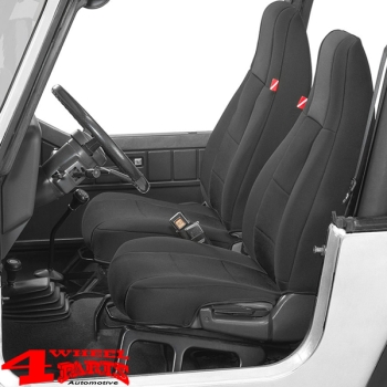 Sitzbezüge Set schwarz Neopren Wrangler YJ Bj. 92-95