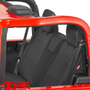 Sitzbezüge Set schwarz Neopren Wrangler JL Bj. 18-24 2-Türer