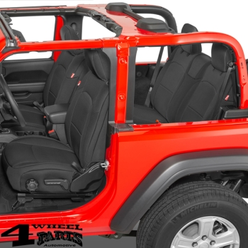 Sitzbezüge Set schwarz Neopren Wrangler JL Bj. 18-24 2-Türer
