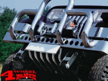 Skid plate under the Bumper Stainless Steel Wrangler YJ year 87-95