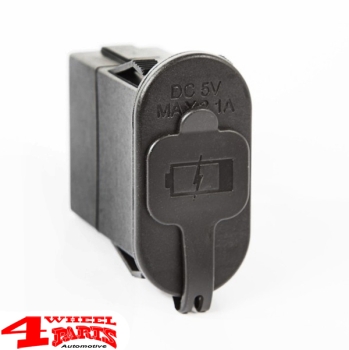 Armaturenbrett USB Anschluss-Buchse mit Qi Wrangler TJ JK Bj. 97-18