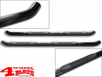 Side Bars Ø 76mm Black Steel Grand Cherokee WK2 11-21