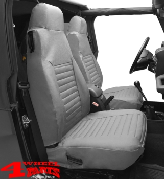 Seat Covers Front Gray Denim Bestop Wrangler TJ year 97-02