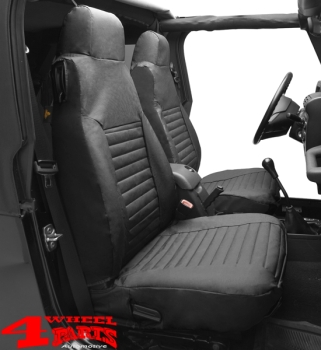 Seat Covers Front Black Denim Bestop Wrangler TJ year 97-02