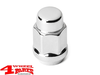 Radmutter Chrom für Stahl oder Alu Felgen 1/2" Jeep