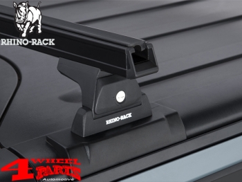 Overhead Rhino Rack Mounting Kit + Heavy Duty Bars Black JK year 07-18 4-doors