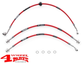 Bremsschlauch Set 3-teilig +50 Jimny FJ Bj. 98-18 ohne ESC