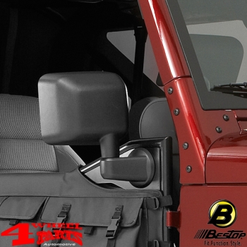 Mirror Set Sidemirrors Black Bestop Wrangler JK year 07-18