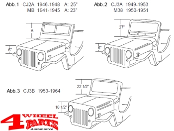 Tigertop Bestop Kunstleder inkl. Türen CJ2A + MB + GPW 41-49