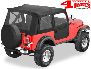 2-Piece Doors Pair Black Denim Bestop CJ + Wrangler YJ year 80-95