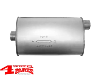 Exhaust Muffler Wrangler YJ year 87-95 with 2,5 + 4,0 L