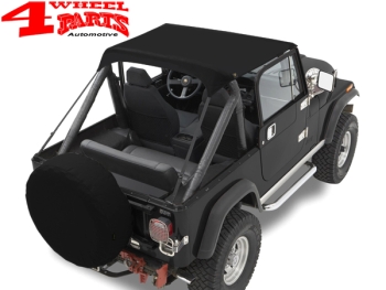 Bikini Top Traditional Black Crush Bestop CJ7 + Wrangler YJ 76-91