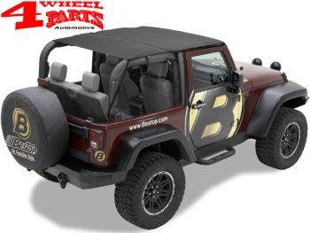 Safari Header Bikini Top Black Diamond Wrangler JK 10-18 2-Türer