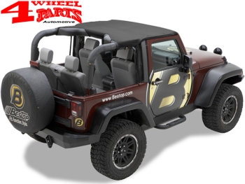 Header Bikini Top Black Diamond Wrangler JK Bj. 10-18 2-Türer