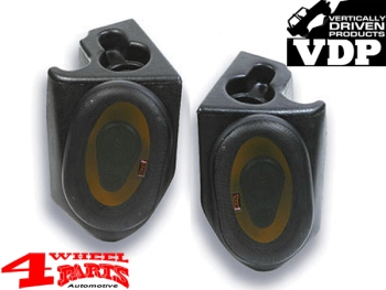Sound Wedges Pair on Lower Rollbar with Speaker CJ + Wrangler 80-95