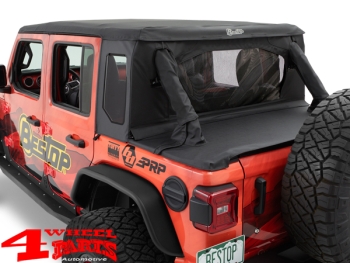 Halftop Bestop Black Twill Wrangler JL year 18-24 4-doors