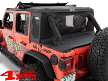 Halftop Bestop Black Twill Wrangler JL year 18-24 4-doors