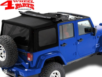 Supertop NX Black Twill Jeep Wrangler JK year 07-18 4-doors