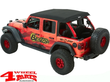 Trektop Ultra Black Twill Jeep Wrangler JL year 18-24 4-doors