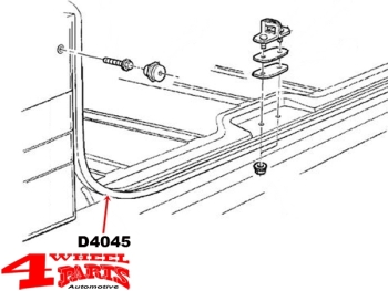 Liftgate Seal Tailgate Weather Seal Jeep Cherokee XJ year 84-99