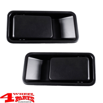 Door Paddle Handle Pair Black Outside Halfdoors Wrangler YJ TJ 87-06