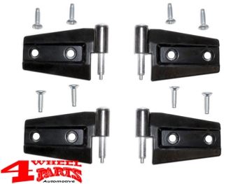 Türscharniere Set schwarz Wrangler JK Bj. 07-18 2 + 4-Türer