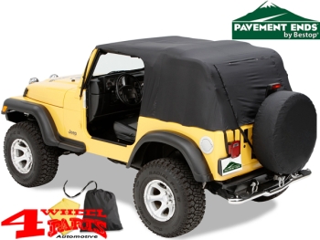 Emergency Sofftop Pavement Ends Jeep Wrangler TJ year 97-06