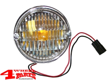 Blinkleuchte weiß mit gelber Glühlampe CJ Bj. 72-86