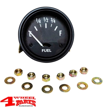 Tankuhr Tankanzeige Instrument 12 Volt CJ + Willys 41-66