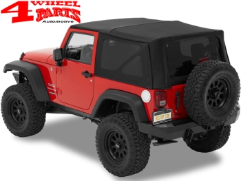 Replacement Soft Top Bestop Black Twill Wrangler JK year 07-09 2-doors