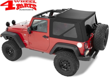 Replacement Soft Top Bestop Black Twill Wrangler JK year 07-09 2-doors