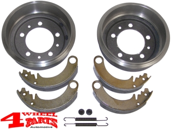 Bremstrommeln + Bremsbeläge Set hinten oder vorne 9" CJ + Willys Bj. 41-53