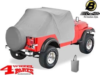 Trail Cover from Bestop Charcoal Jeep CJ + Wrangler YJ year 76-91