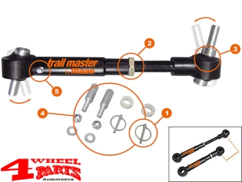 Sway Bar End Links Front for +75-125mm Lift Wrangler TJ year 97-06
